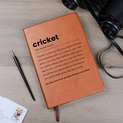 Cricket Definition Personalized Journal Cricket Lover Gift – view 5