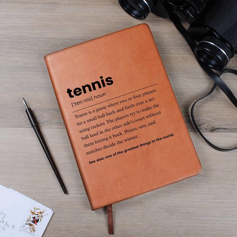 Tennis Definition Personalized Journal – Gift for Tennis Player – view 6