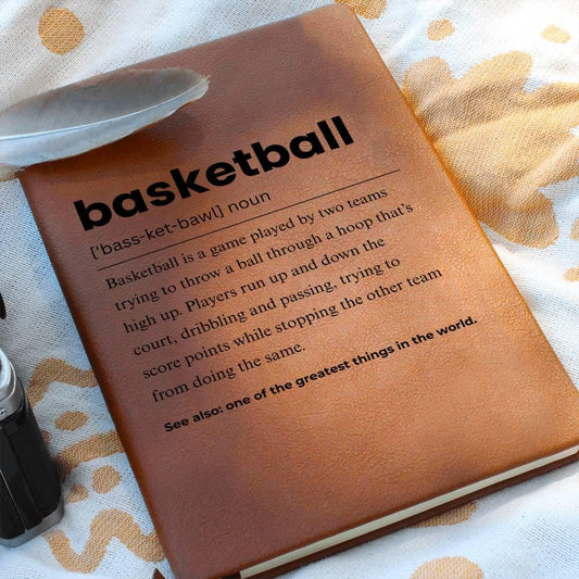 Basketball Definition Personalized Journal – Basketball Coach Gift