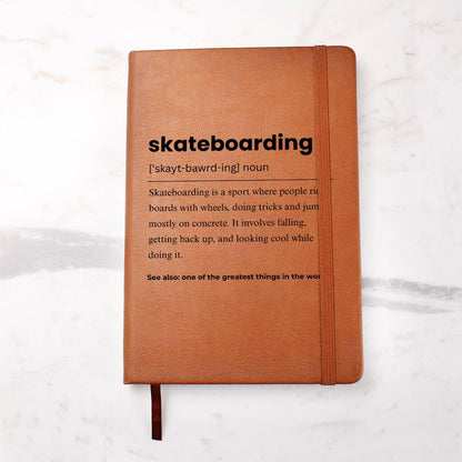 Skateboarding Definition Personalized Journal – Skate Life – view 2