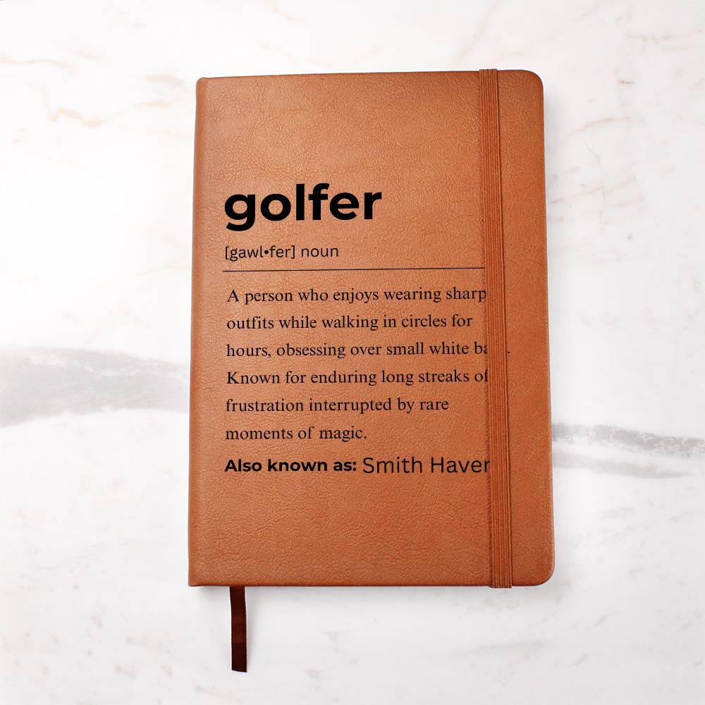 Golfer Definition Personalized Journal – Gift for Golfer – view 2