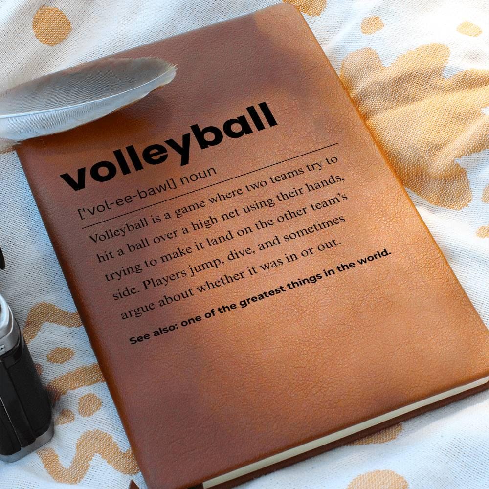 Volleyball Definition Personalized Journal – Volleyball Lover Gift