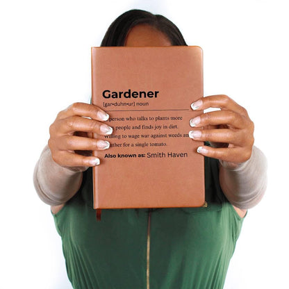 Gardener Definition Personalized Journal – Gardening Gifts – view 7
