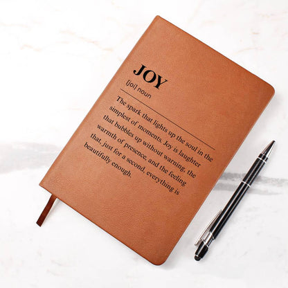 Joy Definition Leather Journal – Gratitude Journal – view 9