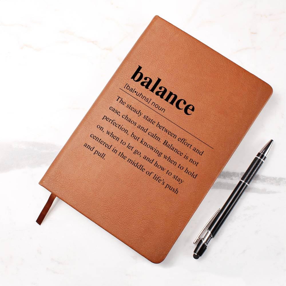 Balance Definition Personalized Journal – Gift for Entrepreneur – view 9