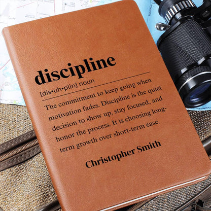 Discipline Definition Journal – Personalized Motivation Gift – view 5