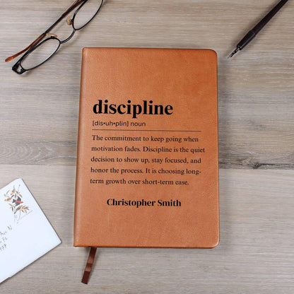 Discipline Definition Journal – Personalized Motivation Gift – view 7