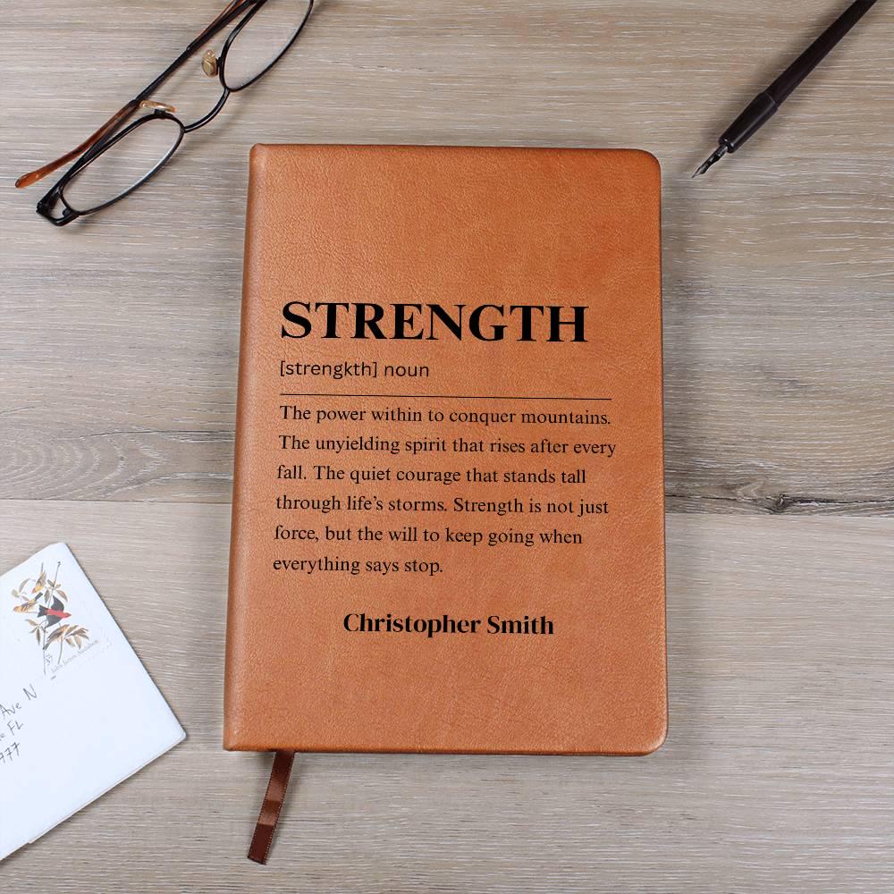 Strength Definition Journal – Personalized Motivation Gift – view 6
