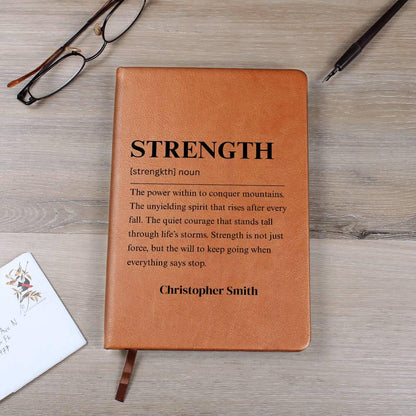 Strength Definition Journal – Personalized Motivation Gift – view 6