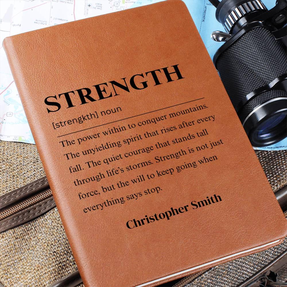 Strength Definition Journal – Personalized Motivation Gift – view 5