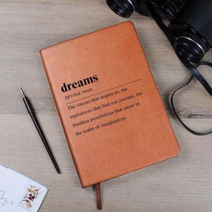 Dreams Definition Leather Journal – Entrepreneur Gift – view 5