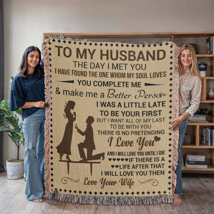 To My Husband Personalized Blanket Gift – Christmas Gift for Husband – view 8