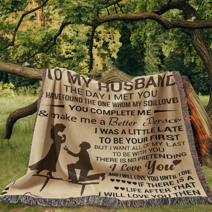 To My Husband Personalized Blanket Gift – Christmas Gift for Husband – view 7