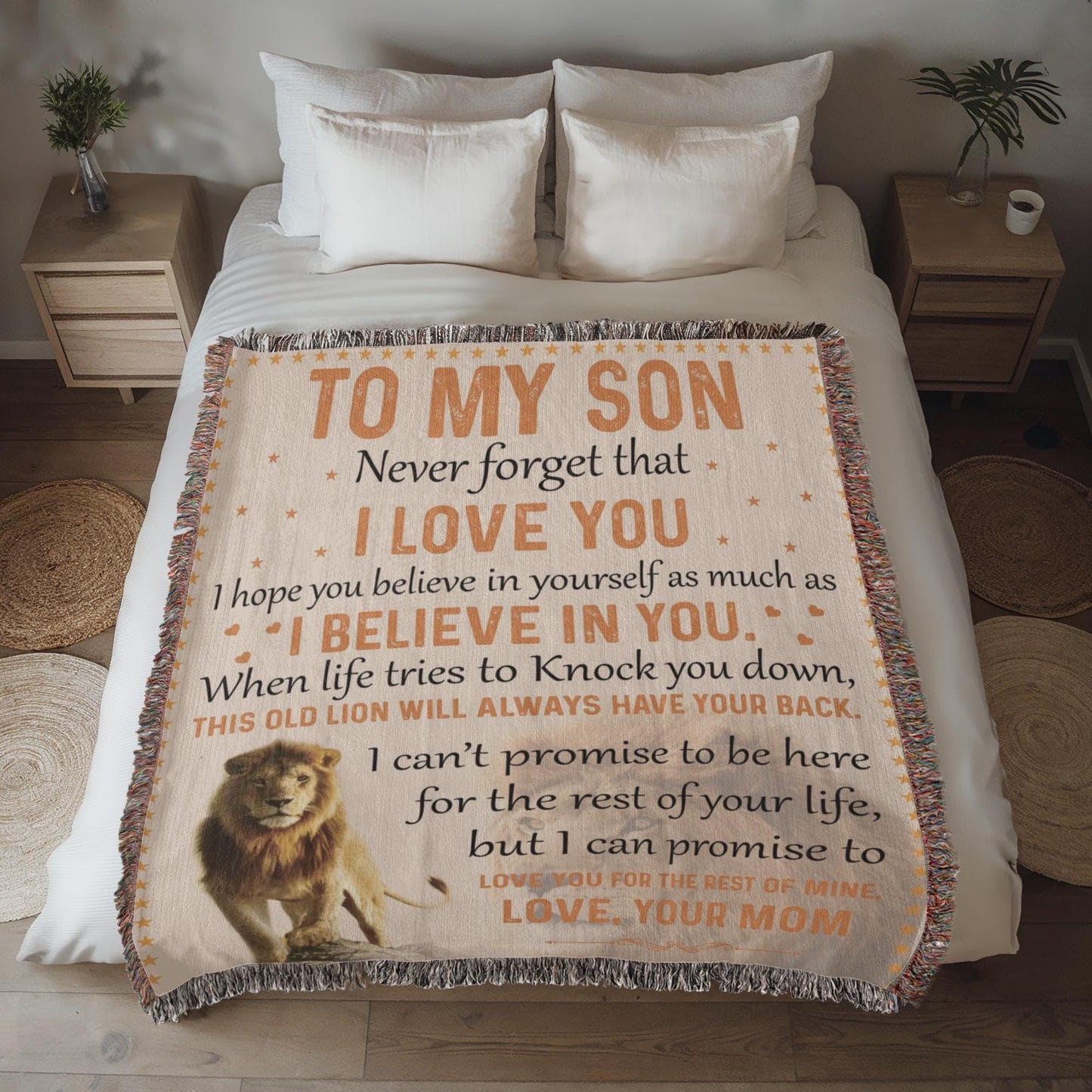 To My Son Blanket from Mom – Birthday Gift for Son – view 5