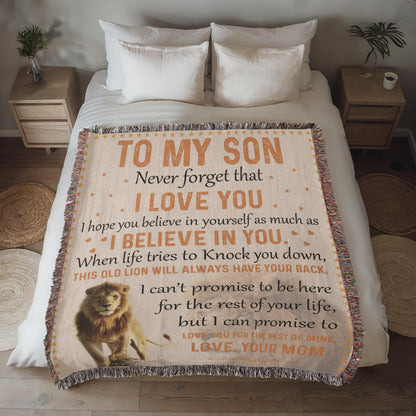 To My Son Blanket from Mom – Birthday Gift for Son – view 5