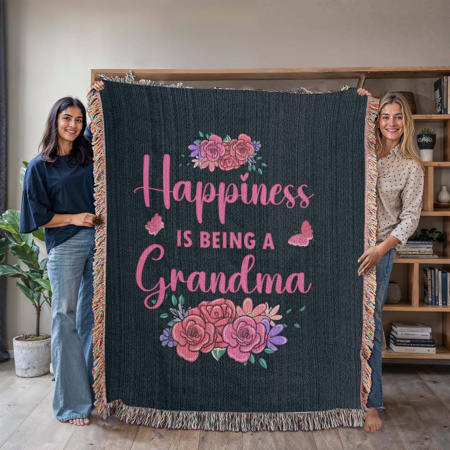 Grandma Blanket – Gift for Grandma – Gift from Grandson & Granddaught – view 6