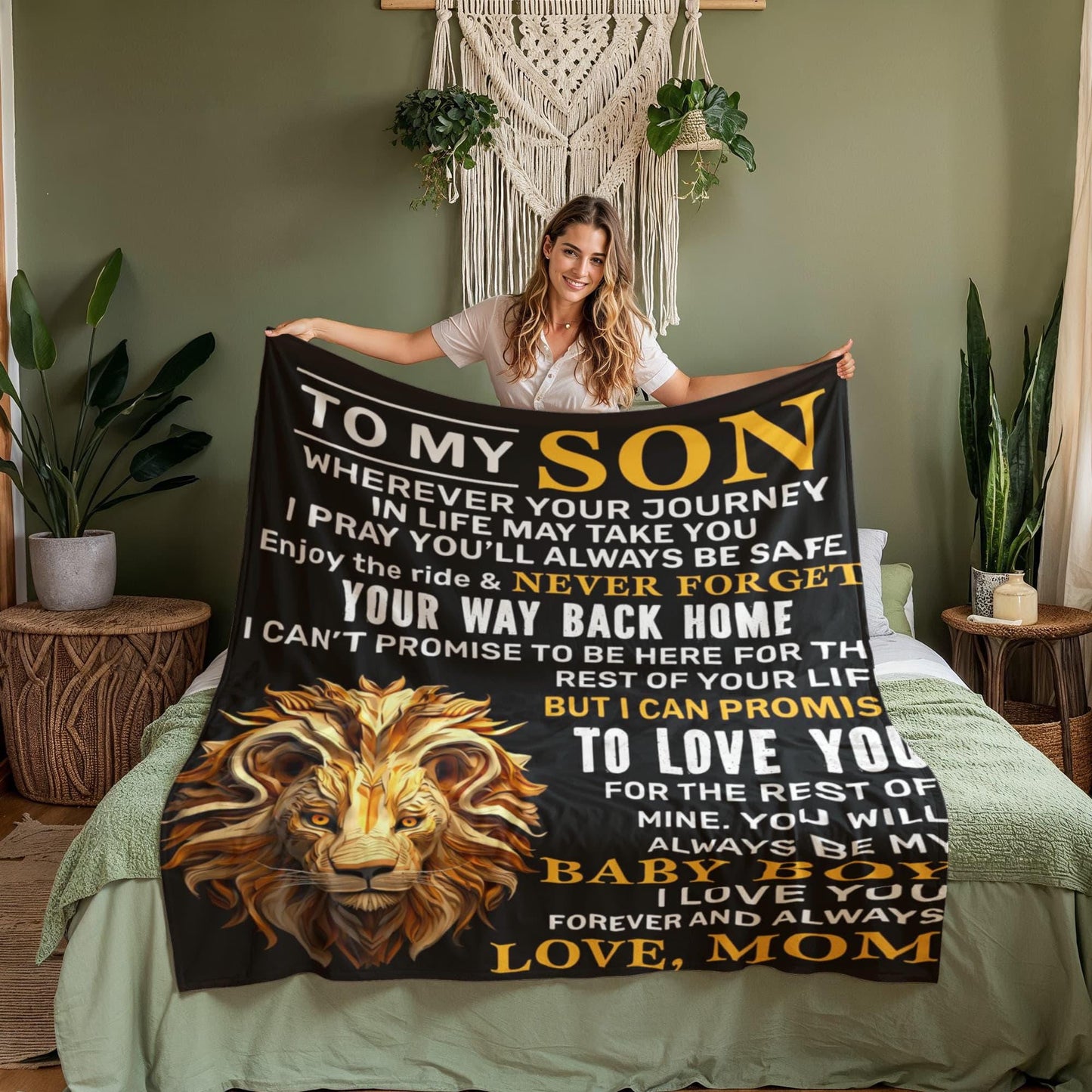 To My Son Personalized Blanket – Son Gift from Mom – view 10