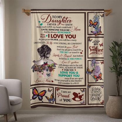 Personalized Daughter Blanket from Mom or Dad – Daughter Graduation – view 5
