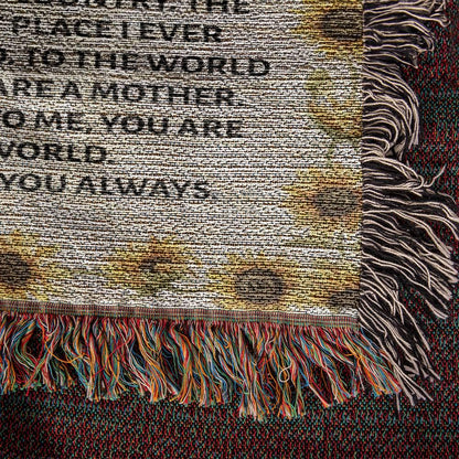 Mom Personalized Sunflower Blanket Gift – Mother Day Gifts – view 7
