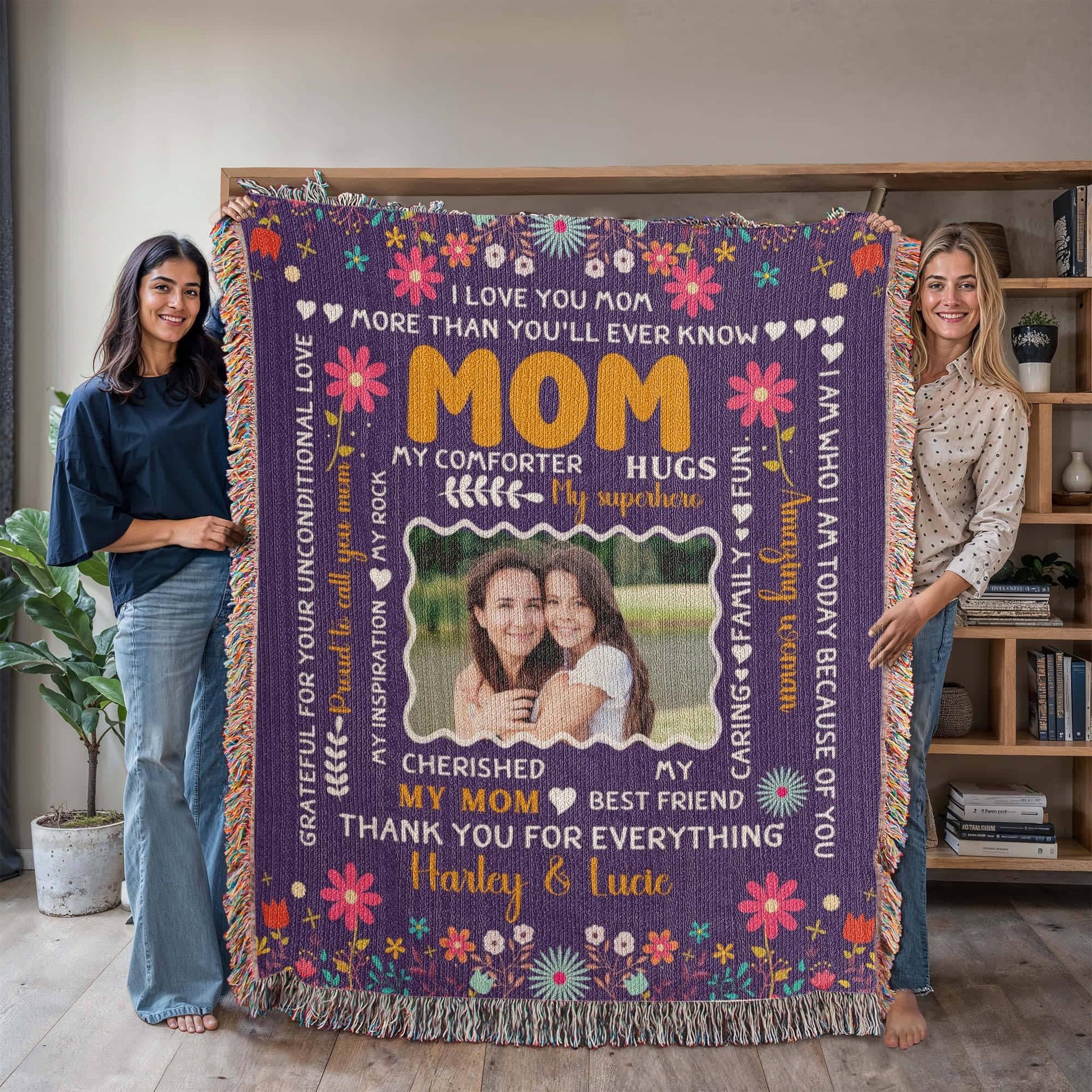 Mom Personalized Blanket Gift – Mother Day Gifts – view 4