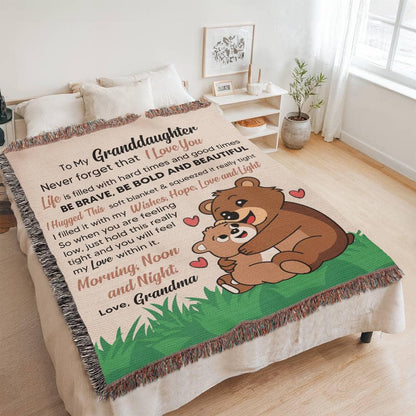 Personalized Granddaughter Blanket Gift from Grandma – view 5