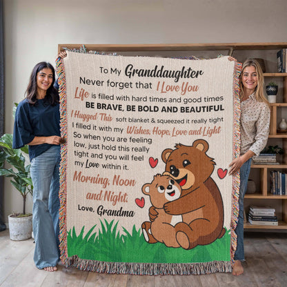 Personalized Granddaughter Blanket Gift from Grandma – view 2