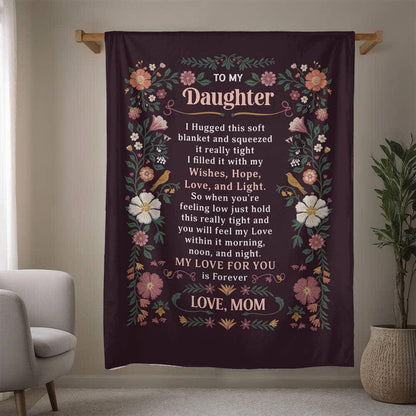 Personalized Daughter Blanket Gift From Mom – Daughter Christmas Gifts – view 9