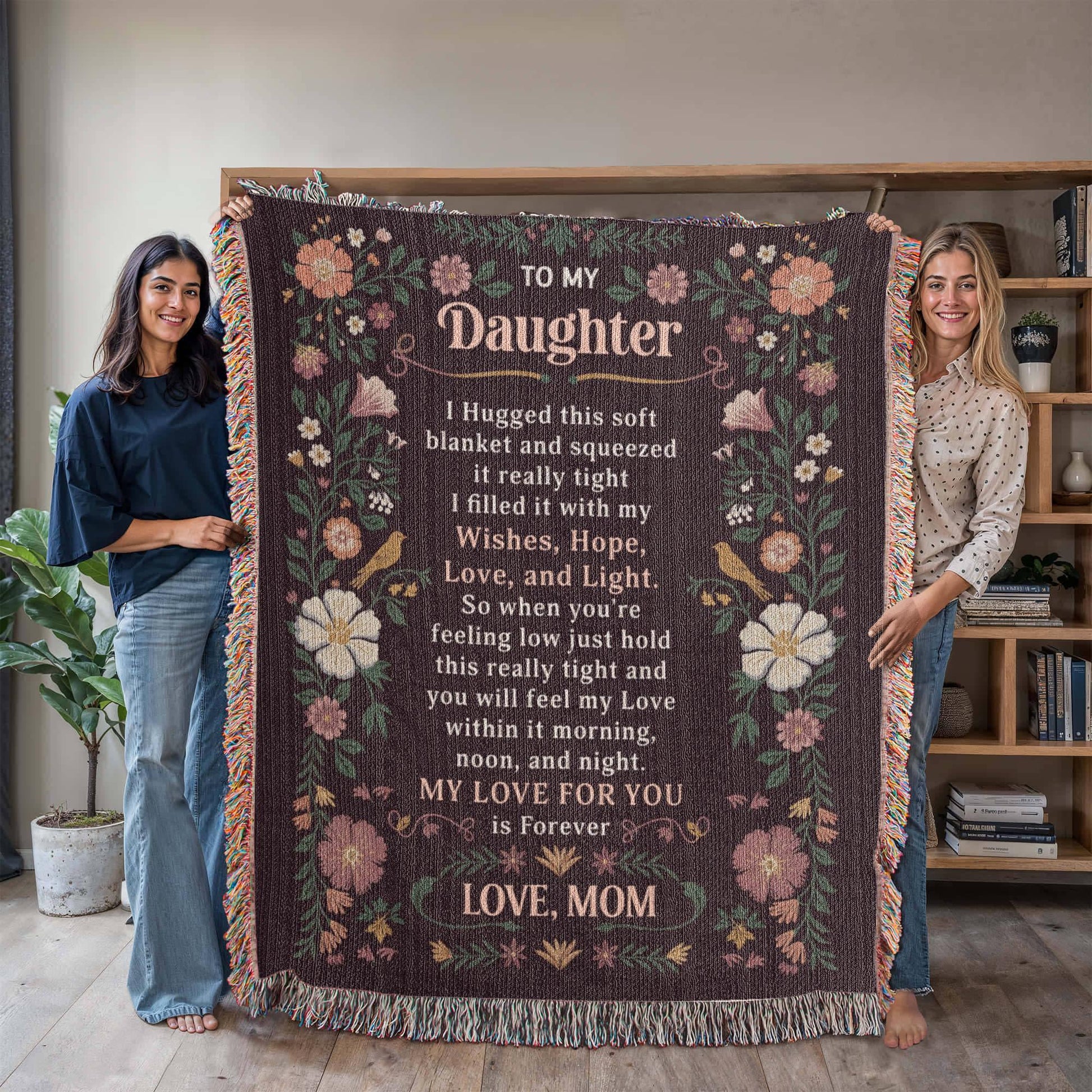 Personalized Daughter Blanket Gift From Mom – Daughter Christmas Gifts – view 5