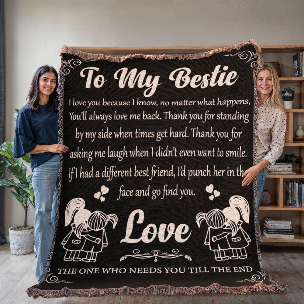 Personalized Best Friend Blanket – Gift for Bestie – view 7