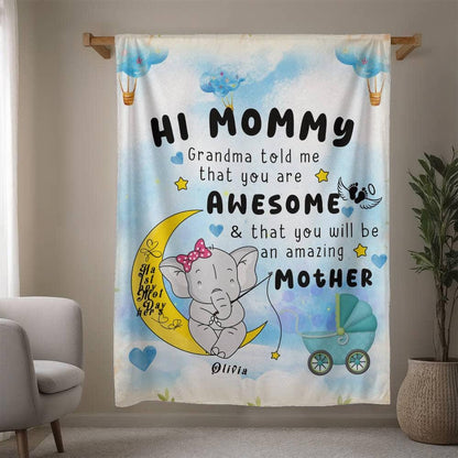 You will be an Amazing Mother Personalized Bump blanket – New Mom – view 10