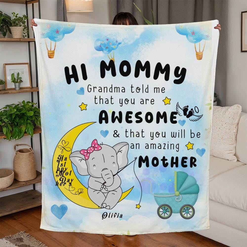 You will be an Amazing Mother Personalized Bump blanket – New Mom