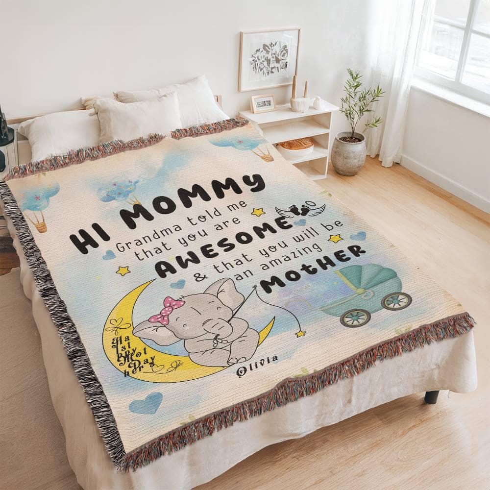 You will be an Amazing Mother Personalized Bump blanket – New Mom – view 5