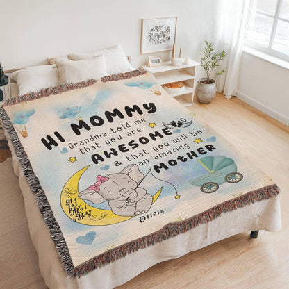 You will be an Amazing Mother Personalized Bump blanket – New Mom – view 5