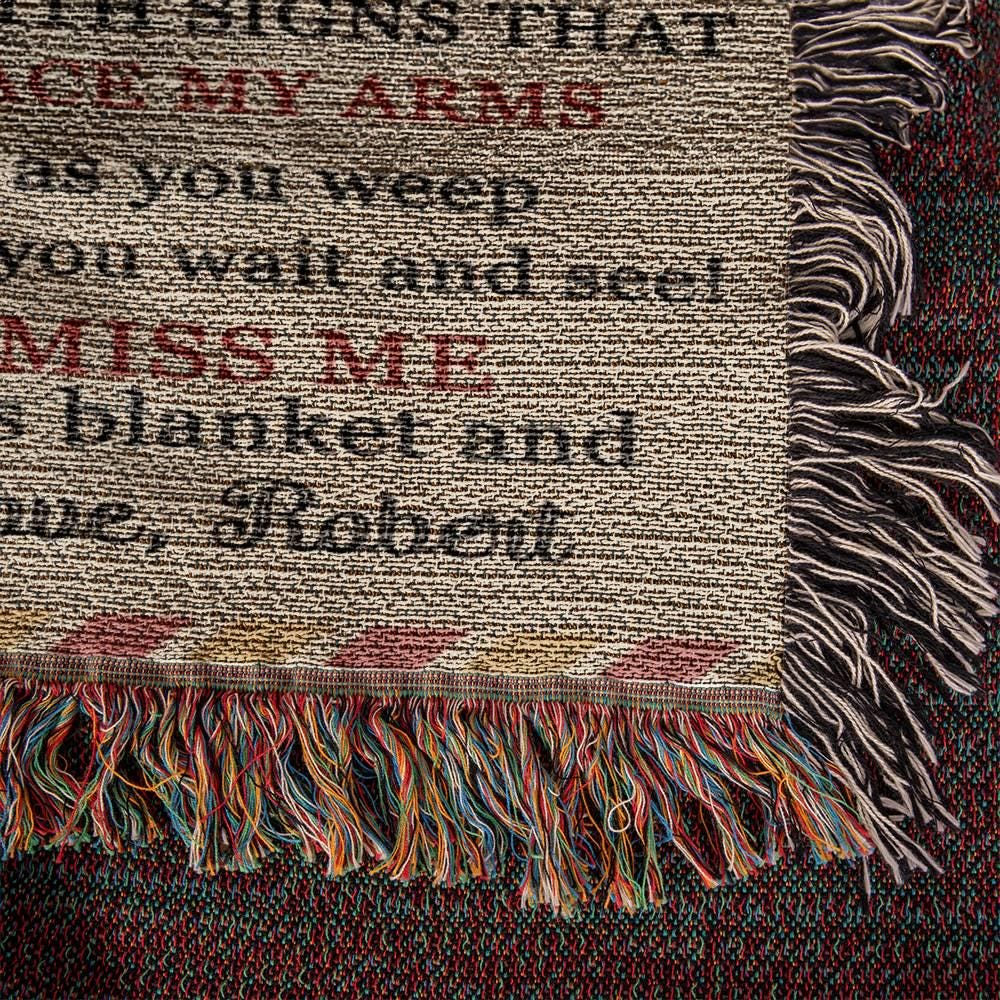 A letter from Heaven Personalized Memorial Blanket – Bereavement Gifts – view 8