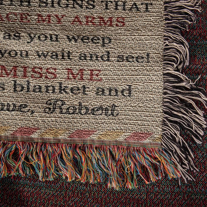 A letter from Heaven Personalized Memorial Blanket – Bereavement Gifts – view 8