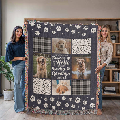 Dog Memorial Personalized Photo Blanket – Dog Remembrance Gift – view 9
