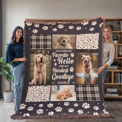 Dog Memorial Personalized Photo Blanket – Dog Remembrance Gift – view 8