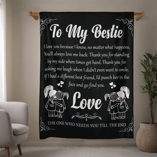 Personalized Best Friend Blanket – Gift for Bestie