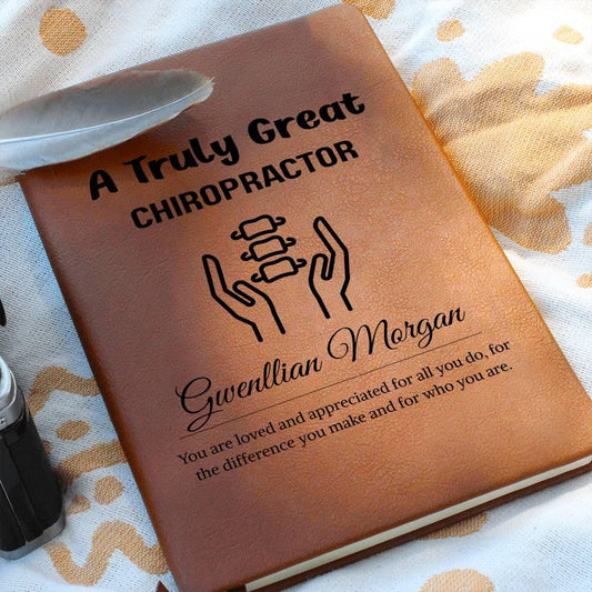 Chiropractor Gift Personalized Journal – Chiropractic Gifts