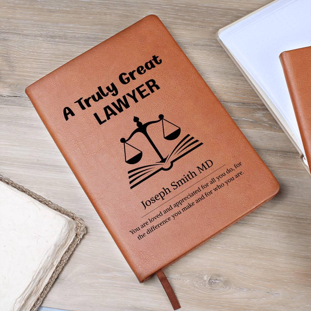 Lawyer Gift Personalized Journal – Lawyer Birthday & Christmas Gifts – view 9
