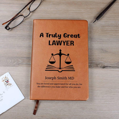 Lawyer Gift Personalized Journal – Lawyer Birthday & Christmas Gifts – view 2