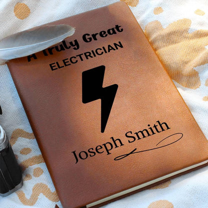Electrician Gift Personalized Journal – Electrical Engineer – view 5