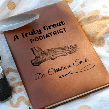 Podiatrist Gift Personalized Journal – Gift for Foot Doctor