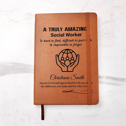 Social Worker Gift Personalized Journal – Social Work Month – view 6