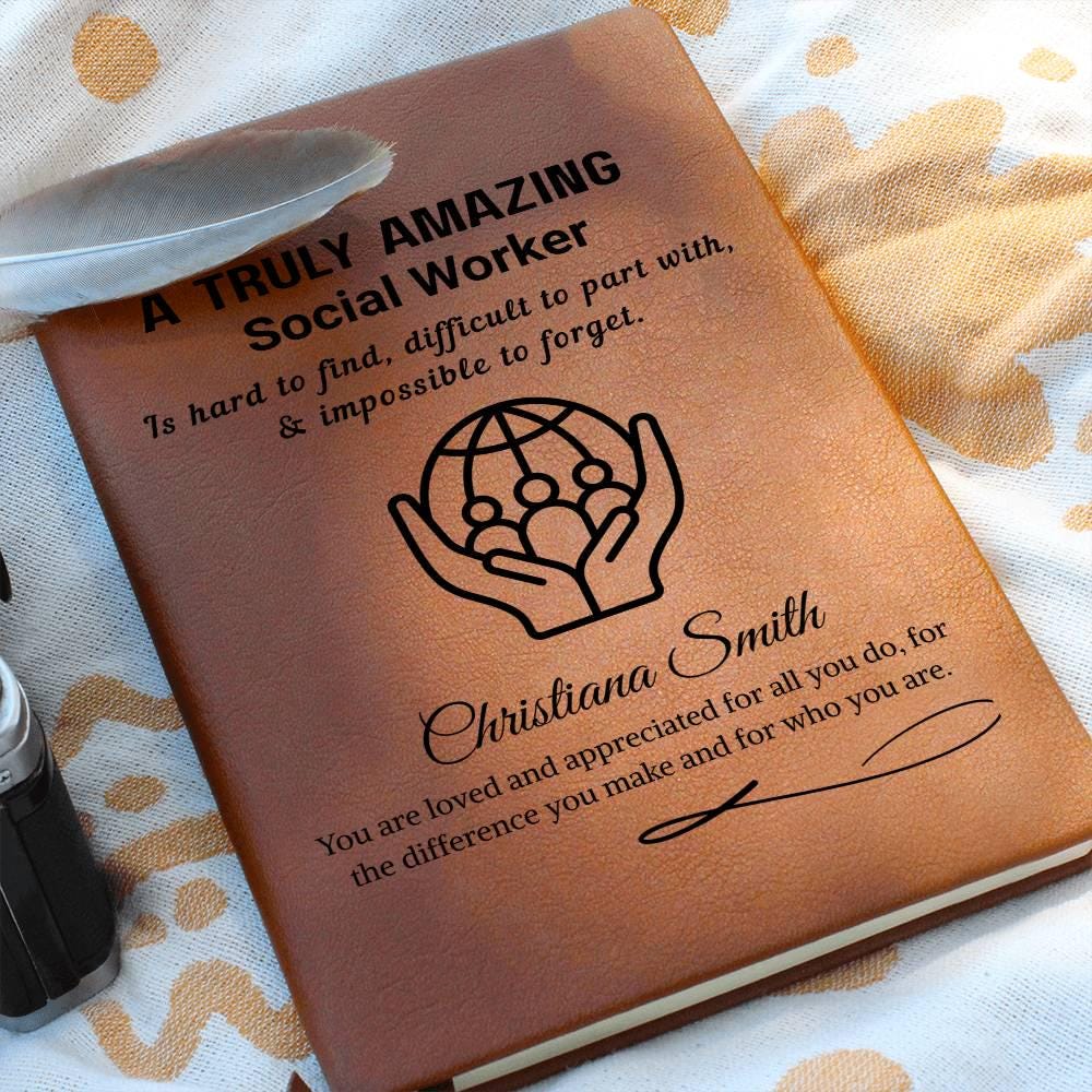 Social Worker Gift Personalized Journal – Social Work Month – view 5
