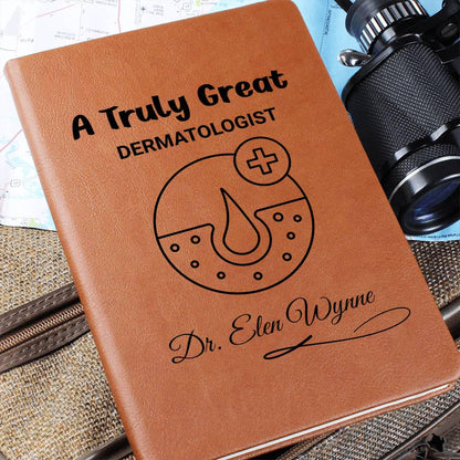 Personalized Vegan Leather Dermatologist Journal: Gift for Skin Doctor – view 8