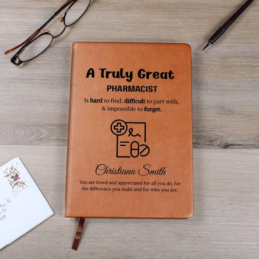 Pharmacist Gift Personalized Journal – Pharmacy Tech – view 2