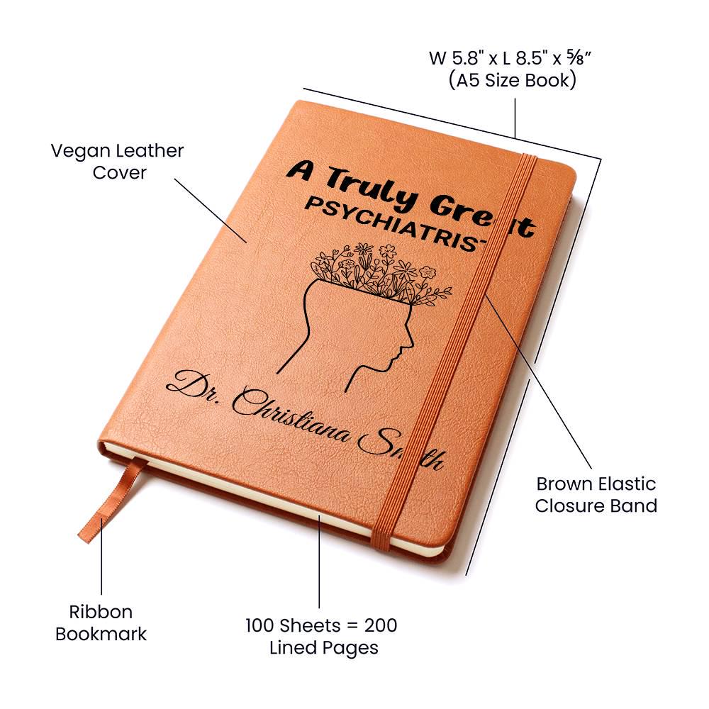 Psychiatrist Gift Personalized Journal – Psychology Student Grad – view 3