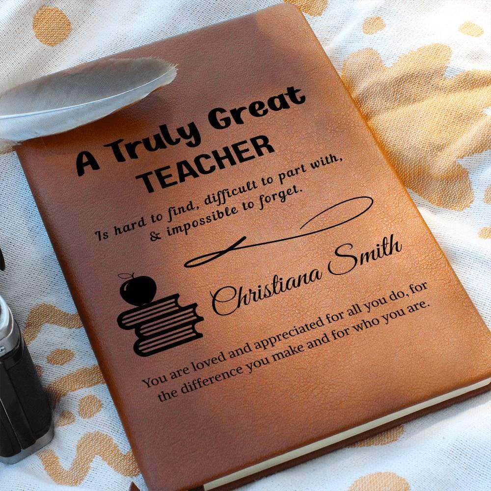 Teacher Gift Personalized Journal – Gifts for Teacher