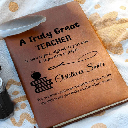 Teacher Gift Personalized Journal – Gifts for Teacher